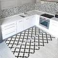 Kit 3 Tapetes Estampados para Cozinha Antiderrapante