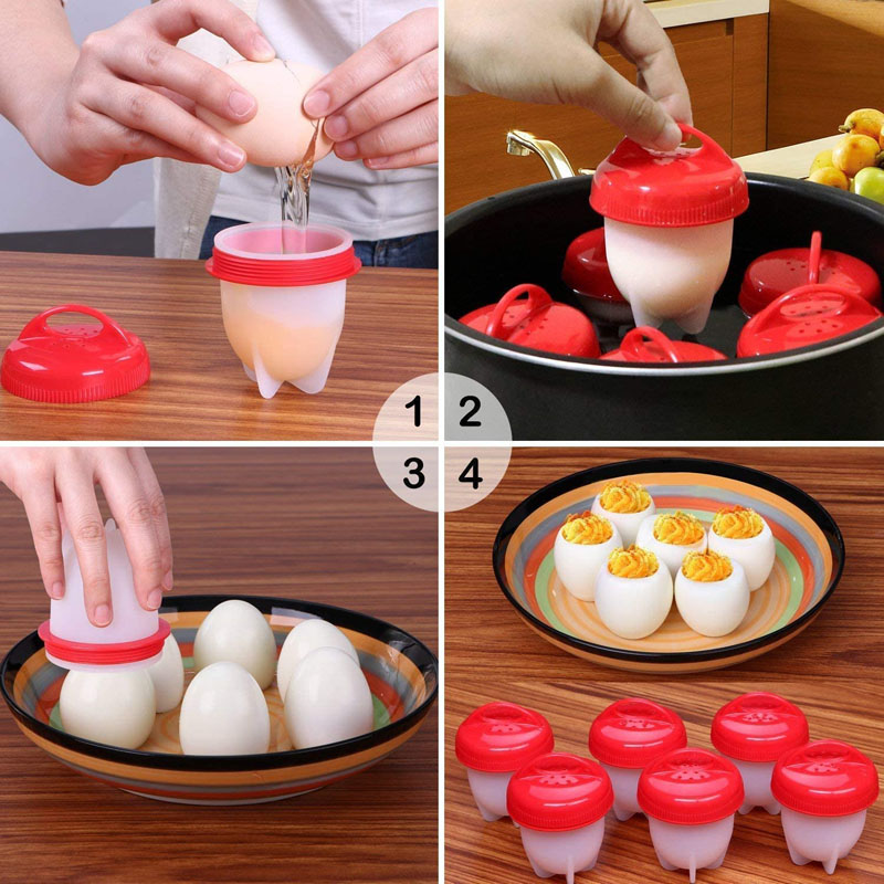 Kit Formas de Silicone para Cozinhar Ovos  EggMaster