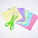 Kit Infantil com 96 Desenhos Animados para Recortar + Tesoura Infantil