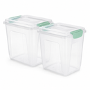 
Kit 2 Caixas Organizadoras Transparentes com Tampa Multiuso | OrganizaBox
