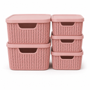 Kit 5 Caixas Organizadoras com Tampa para Organização