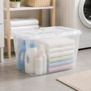 Kit Caixas Organizadoras Transparentes 60L com Tampa