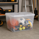 Kit Caixas Organizadoras Transparentes 60L com Tampa