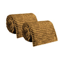 Kit com 2 Mantas Caneladas Aveludadas para Inverno