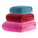 Kit com 2 Mantas Caneladas Aveludadas para Inverno