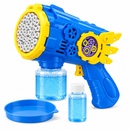Lançador de Bolhas de Sabão Elétrico com LED e 36 Saídas + Refil 50ml