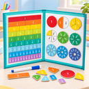 Livro Magnético de Frações Infantil Montessori para Aprender Matemática