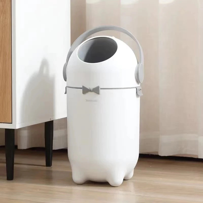 Lixeira Anti Odor com Tampa Selada 10 Litros para Fraldas e Resíduos