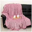 Manta Aveludada Canelada para Cama de Casal