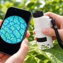 Microscópio Infantil Portátil 120x com Adaptador para Celular