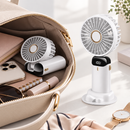 Mini Ventilador Portátil Dobrável Recarregável 5 Velocidades 3 em 1