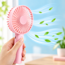 Mini Ventilador Portátil de Mão Recarregável Silencioso 3 Velocidades