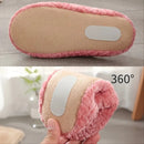 Pantufa Chinelo Unissex de Pelúcia Macia Antiderrapante para Inverno