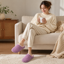 Pantufa Chinelo Unissex de Pelúcia Macia Antiderrapante para Inverno