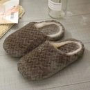 Pantufa Chinelo Unissex de Pelúcia Macia Antiderrapante para Inverno