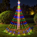 Pisca Pisca Solar com Estrela para Árvore de Natal 200 LEDs - 9 Fios de 2m