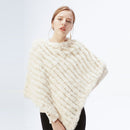 Poncho Feminino de Pele de Coelho | CozyFur