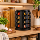 Porta Temperos Giratório 360° com 6, 9 ou 12 Potes de Vidro