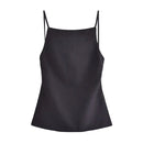 Regata Feminina Elegante com Costas Nua e Gola Reta