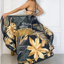Saída de Praia Feminina Saia Envelope Estampada