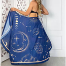 Saída de Praia Feminina Saia Envelope Estampada