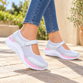 Sandália Feminina Confortável Respirável com Velcro e Plataforma