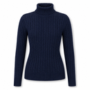 Suéter Feminino Gola Alta em Tricô Trançado para Inverno | WinterBraids