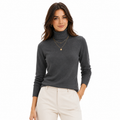 Suéter Feminino em Tricô Gola Alta para Inverno | LuxeKnit