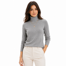Suéter Feminino em Tricô Gola Alta para Inverno | LuxeKnit