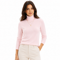 Suéter Feminino em Tricô Gola Alta para Inverno | LuxeKnit