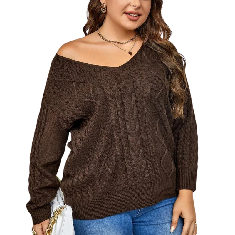 Suéter Feminino Casual Plus Size | Trend