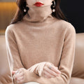 Suéter Feminino de Lã Gola Alta | Soft Elegance