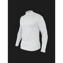 Suéter Masculino de Lã em Tricô Canelado com Gola Alta