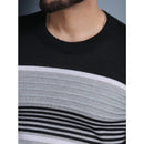 Suéter Masculino de Tricô com Gola Redonda e Manga Longa em Lã