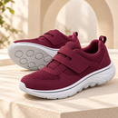 Tênis Feminino Confortável para Pés Largos com Velcro Antiderrapante para Caminhada