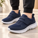 Tênis Feminino Confortável para Pés Largos com Velcro Antiderrapante para Caminhada