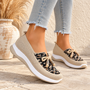 Tênis Slip On Feminino Confortável em Malha Respirável para Caminhada
