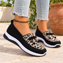 Tênis Slip On Feminino Confortável em Malha Respirável para Caminhada
