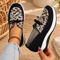 Tênis Slip On Feminino Confortável em Malha Respirável para Caminhada