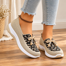 Tênis Slip On Feminino Confortável em Malha Respirável para Caminhada
