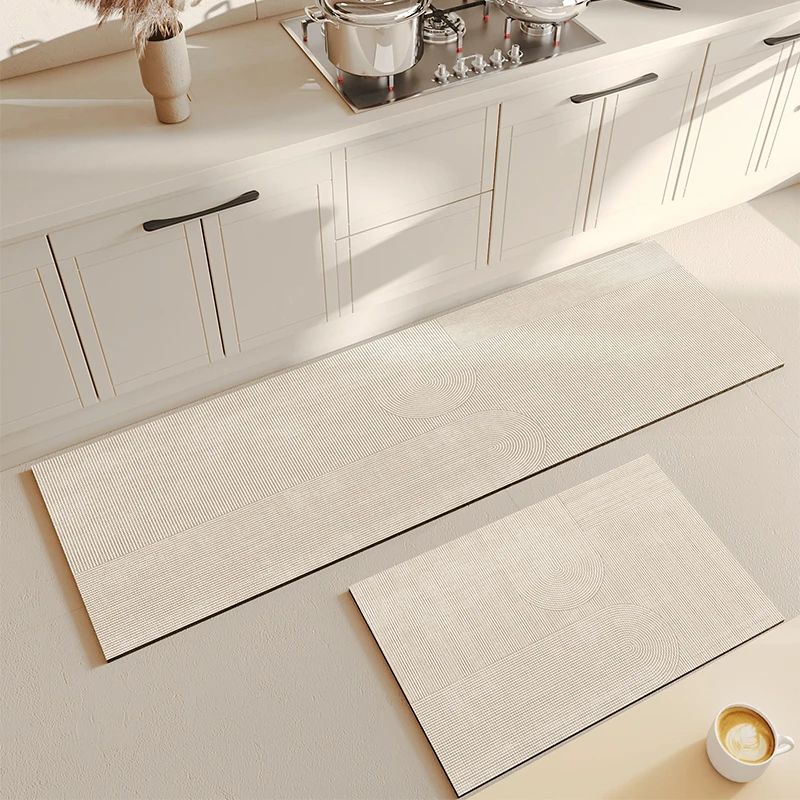 Tapete de Cozinha Absorvente Antiderrapante Listrado - StripeDry