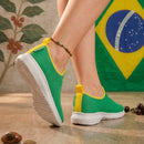 Tênis Meia Feminino Slip On Confortável e Flexível