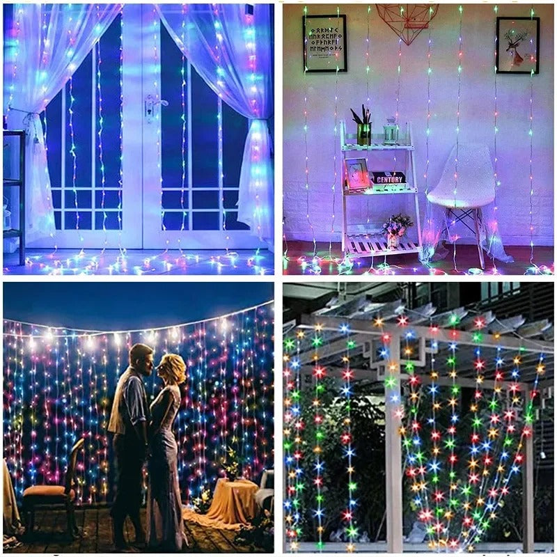 Varal de Luzes Led Impermeavel para Decoração de Natal