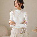 Suéter Feminino de Tricô Elegante com Botões para Inverno