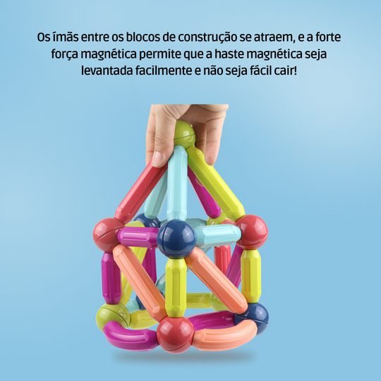 Brinquedo Magnético Criativo - Blocos Educacionais | Building Blocks