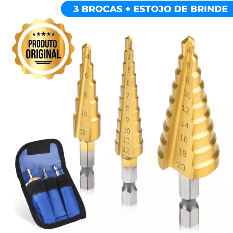 Broca Titânio MaxFuru | Kit Completo + Brindes Exclusivos 🎁