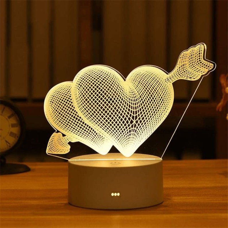 Luminária 3D Acrílico Figuras