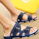 Sandália De Couro Masculino Ortopédica