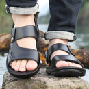 Sandália Masculino De Couro Walk Well Ortopédica