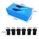 Gabarito Marcenaria Furos Chanfrados + Brocas